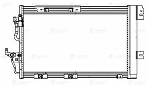 Изображение 4, LRAC21165 Радиатор кондиционера OPEL Astra H (04-), Zafira B (05-) LUZAR