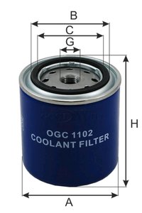 Изображение 3, OGC1102 Фильтр охлаждающей жидкости VOLVO VNL дв.CUMMINS, ISX (d=97, h=140) GOODWILL