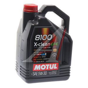 Изображение 2, 109471 Масло моторное 8100 X-CLEAN EFE 5W30 синт.5л MOTUL