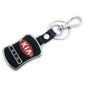 Изображение 2, BMK 019 Брелок " KIA" черный,  металл,  кожа MASHINOKOM
