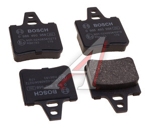 Изображение 2, 0986460958 Колодки тормозные CITROEN Xantia (93-03) задние (4шт.) BOSCH