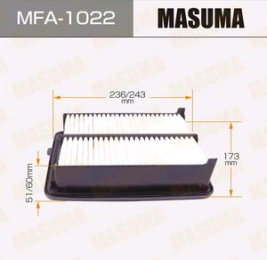 Изображение 2, MFA1022 Фильтр воздушный HONDA Odyssey MASUMA