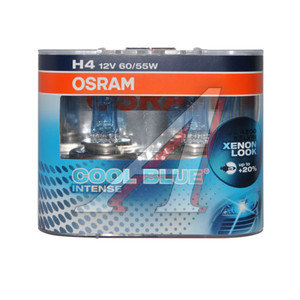 Изображение 2, 64193CBI-HCB Лампа 12V H4 60/55W P43t +20% бокс (2шт.) Cool Blue Intense OSRAM