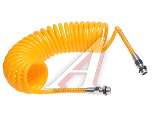 Изображение 1, 350-49-004 Шланг пневматический витой М22 L=7.5м (желтый) (t=-45+50) MEGAPOWER