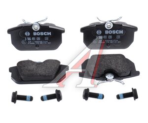 Изображение 2, 0986491030 Колодки тормозные FIAT Punto задние (4шт.) BOSCH