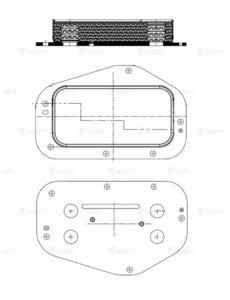 Изображение 5, LOC0503 Радиатор масляный OPEL Astra H LUZAR