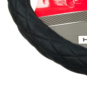 Изображение 4, SP-9020 BK (M) Оплетка руля (M) 37-39см черная алькантара AUTOPROFI