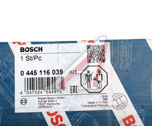 Изображение 5, 0445116039 Форсунка AUDI A4 (11-) (3.0TDI) топливная (CDUC) BOSCH