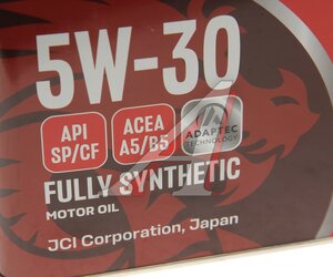 Изображение 2, 322128 Масло моторное Adaptec A5/B5 5W30 синт.4л TAKAYAMA