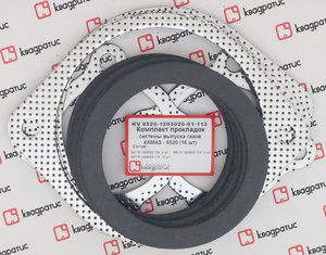 Изображение 1, KVK-6520-1203020-01-113 Прокладка КАМАЗ-6520 трубы приемной (16шт.) КВАДРАТИС