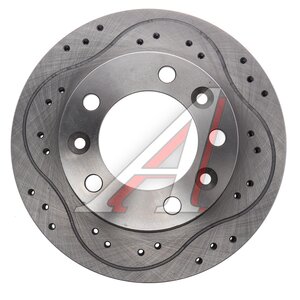 Изображение 3, HG407 Диск тормозной ГАЗ-2217 перфорированный (1шт.) ТОРНАДО-НН