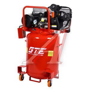 Изображение 1, GTE-MR4B150400A Компрессор пневматический 380В 3.0кВт 8атм. 400л/мин. ресивер-150л поршн. ремен. вертикальный GTE