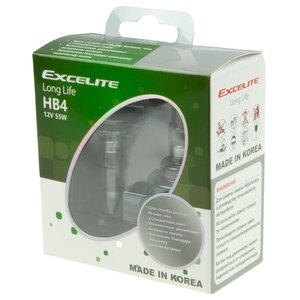 Изображение 1, EX-12603C Лампа 12V HB4(9006) 51W P22d до 3200K Long Life (2шт.) EXCELITE