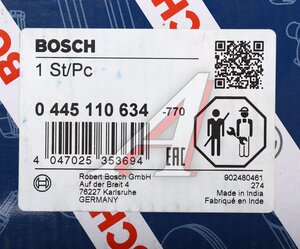 Изображение 6, 0445110634 Форсунка OPEL Movano RENAULT Master топливная BOSCH