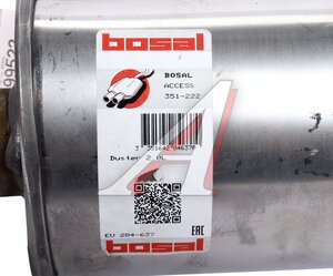 Изображение 3, 351-222 Глушитель RENAULT Duster средняя часть BOSAL
