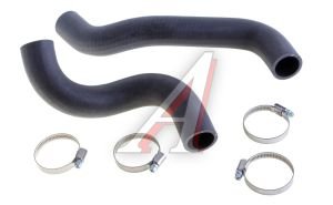 Изображение 1, 2123-1303010 Патрубок ВАЗ-2123 радиатора комплект 2шт. (с хомутами)