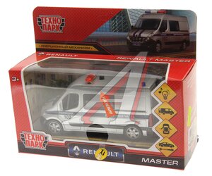 Изображение 2, MASTER-14SPOL-SR Модель автомобиля RENAULT Master металлическая (свет,  звук) ТЕХНОПАРК