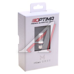 Изображение 3, OP-P21/5W-CAN-R-50W Лампа светодиодная 12V P21/5W 3W BAY15S бокс (1шт.) OPTIMA