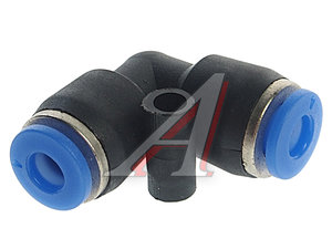 Изображение 1, PUL04* Соединитель трубки ПВХ, полиамид d=4мм угольник