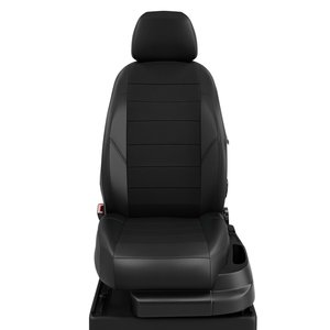 Изображение 1, HY15-1301-EC01 Авточехлы HYUNDAI Porter (6-12) экокожа черные (1вод. 2пассаж.) AVTOLIDER