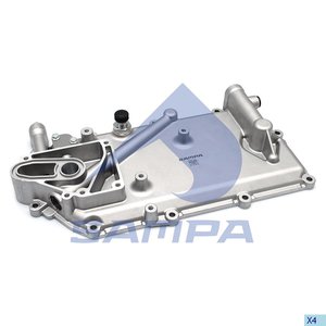 Изображение 2, 043.078 Крышка радиатора SCANIA масляного (маслоохладителя) SAMPA