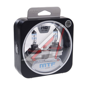 Изображение 1, H3A1208 Лампа 12V H8 35W PGJ19-1 +130% бокс (2шт.) Argentum MTF