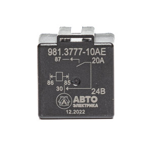 Изображение 3, 981.3777-10 АЕ Реле электромагнитное 24V 4-х контактное 20А замыкающее с кронштейном AVTOELECTRICA