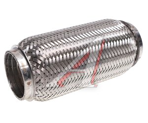 Изображение 1, VTL55180 IL Гофра глушителя 55x180 трехслойная interlock нержавеющая сталь МЗГС