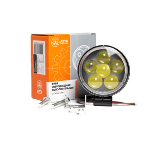 Изображение 1, AE18R-6LED-LENS-HC Фара рабочего света круглая 18Вт 6 светодиодов направленный свет линзованная AVTOELECTRICA