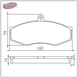 Изображение 7, LV1601ZL Колодки тормозные ЗИЛ-5301 передние (4шт.) LAVS