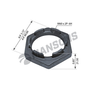 Изображение 1, 900.352 Гайка VOLVO FH12(G3), FM9(G1), FM12(G2) ступицы (M60х2мм) MANSONS