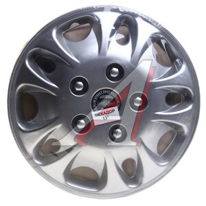 Изображение 1, МЕКАДОР R-13 Колпак колеса R-13 серый МЕКАДОР комплект 4шт.