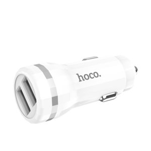 Изображение 1, Z27 white Устройство зарядное в прикуриватель 2USB 12V HOCO