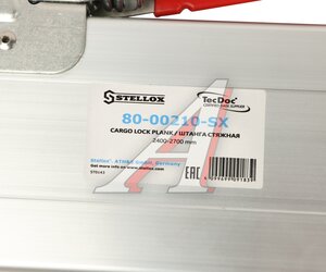 Изображение 3, 8000210SX Планка крепления груза 2400-2700мм алюминиевая облегченная 2 части STELLOX
