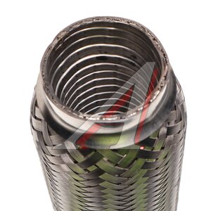 Изображение 2, VTL45320 IL Гофра глушителя 45x320 трехслойная interlock нержавеющая сталь МЗГС