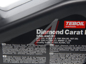 Изображение 2, 030754 Масло моторное DIAMOND CARAT III C3 5W30 синт.4л TEBOIL