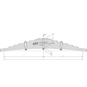 Изображение 1, 96742-2912012-20 Рессора НЕФАЗ-96742 задняя (9 листов) полуприцепа повышенной прочности L=1600мм ЧМЗ