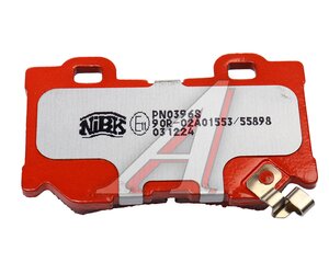 Колодки тормозные INFINITI FX35 (08-) задние (4шт.) NIBK, D4060-JL00K,
                                                          фото 3 Изображение 3, PN0396S Колодки тормозные INFINITI FX35 (08-) задние (4шт.) NIBK