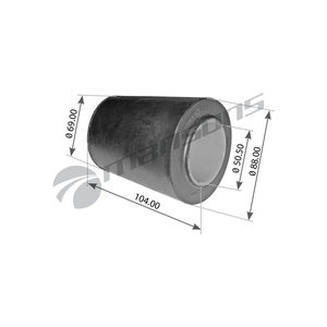 Изображение 1, TRB8642 Втулка SAF рессоры резиновая (50x92x121мм) MANSONS