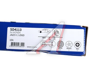 Изображение 6, SD4113 Диск тормозной HONDA Jazz (02-08) передний (1шт.) SANGSIN