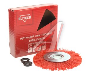 Изображение 1, 1820.155800 Кордщетка для УШМ дисковая 125мм нейлон ELITECH