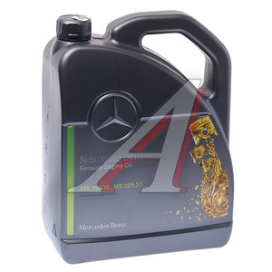 Изображение 1, A000989220713FBDR Масло моторное MERCEDES 5W30 синт. MB 229.51 5л (ЗАМЕНА НА A000989320913ABDW)