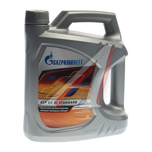 Изображение 1, 0253650140 Масло трансмиссионное ATF DX III Standart 4л GAZPROMNEFT