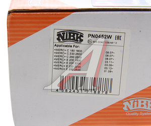 Изображение 5, PN0452W Колодки тормозные MERCEDES W204 передние (4шт.) NIBK