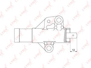 Изображение 5, PT1037 Натяжитель ремня ГРМ MITSUBISHI Galant гидравлический LYNX