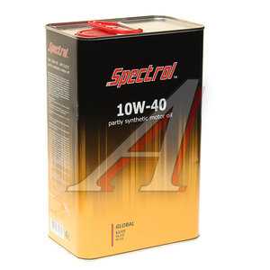 Изображение 1, 9111 Масло моторное Global 10W40 SJ/CF п/синт.4л SPECTROL