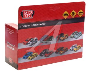 Изображение 3, MASTER-14TAX-YE Модель автомобиля RENAULT Master (такси) металлическая (1:43) ТЕХНОПАРК