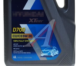 Изображение 2, 1061224 Масло моторное XTEER Diesel D700 C2/C3 SN/CF 5W30 синт.6л