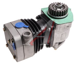 Изображение 1, 350-27-025 Компрессор КАМАЗ (1 цилиндровый) жид. охлаж. 380л/мин. Н/О MEGAPOWER