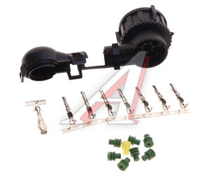 Изображение 2, AX5262S Разъем ГАЗ, MAN 8-контактный (розетка) с угловым адаптором CARGEN